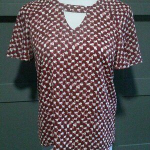 Banana Republic Keyhole Blouse sz S